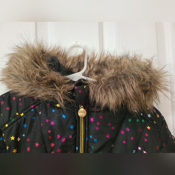 Girls Fur-Trimmed Puffer Jacket - Picture 4 of 6
